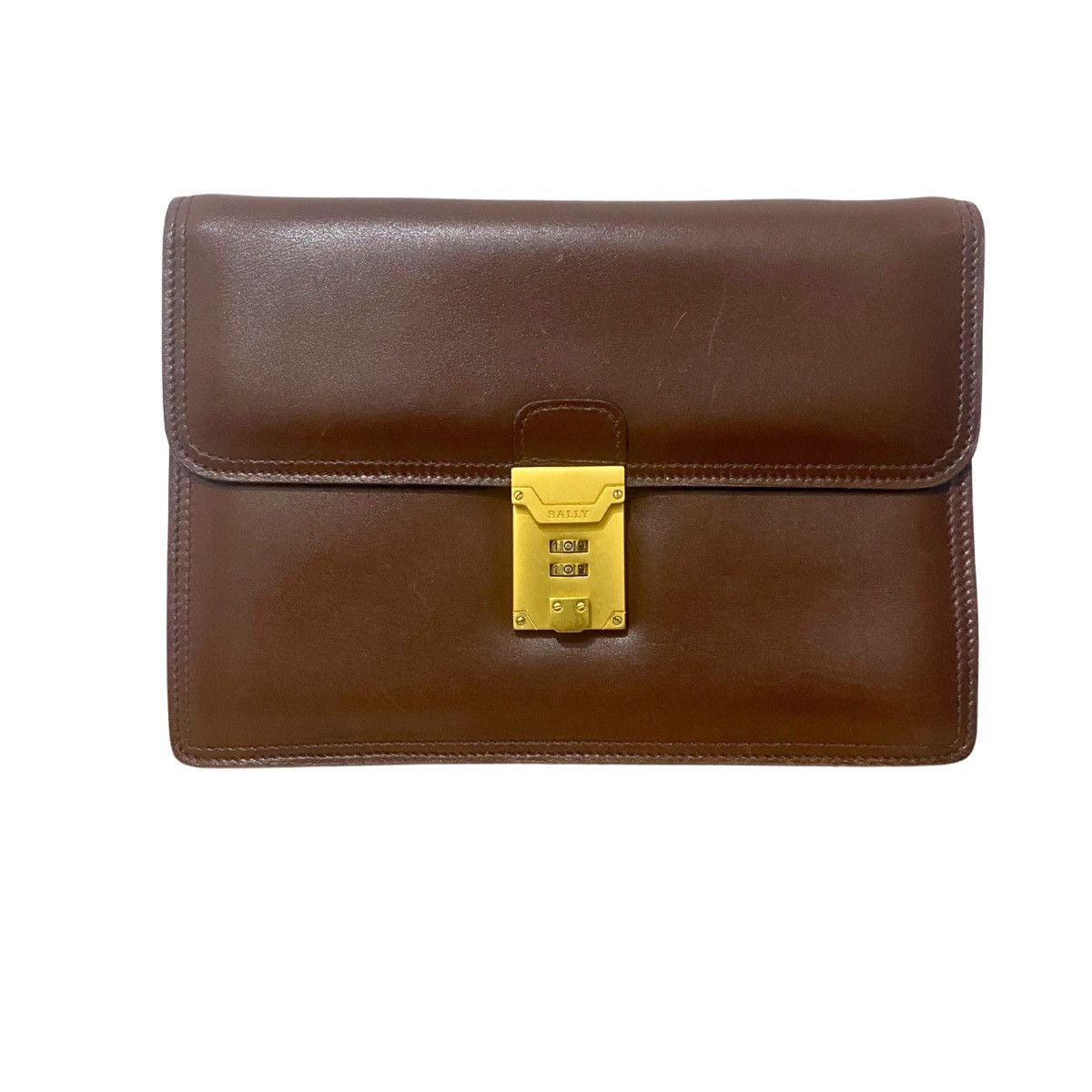 Bally × Vintage Bally Vintage leather clutch Size 46 - 1 Thumbnail