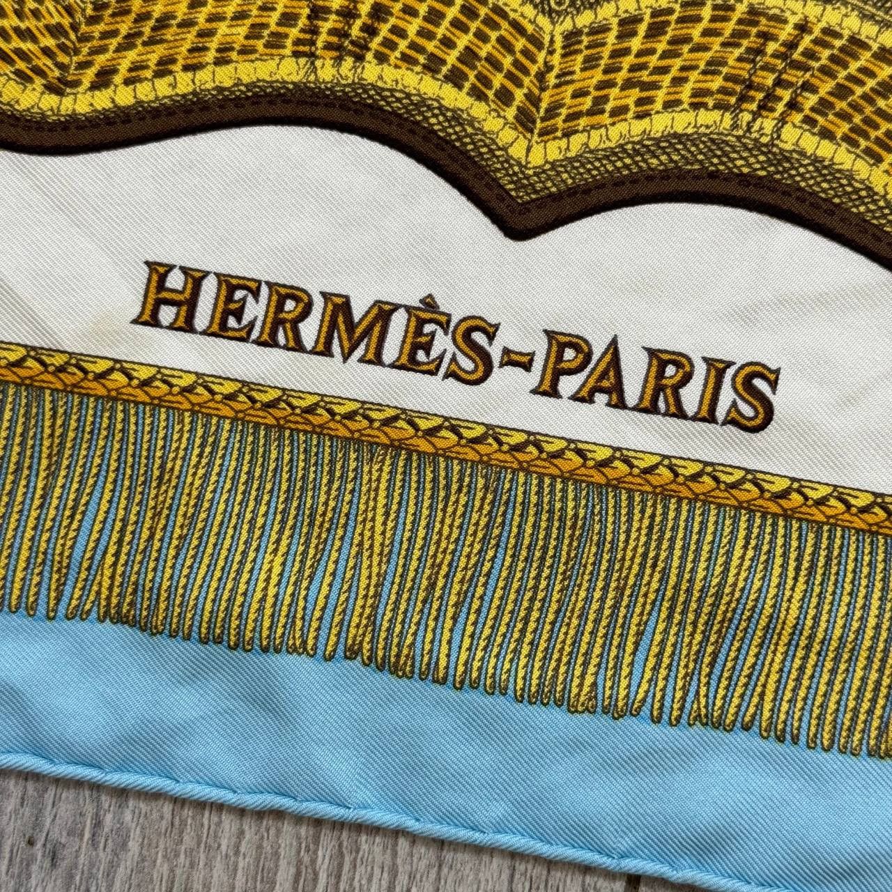 Hermes Hermes “Poste et Cavalerie” by J. Metz Silk Scarf Size ONE SIZE - 5 Thumbnail