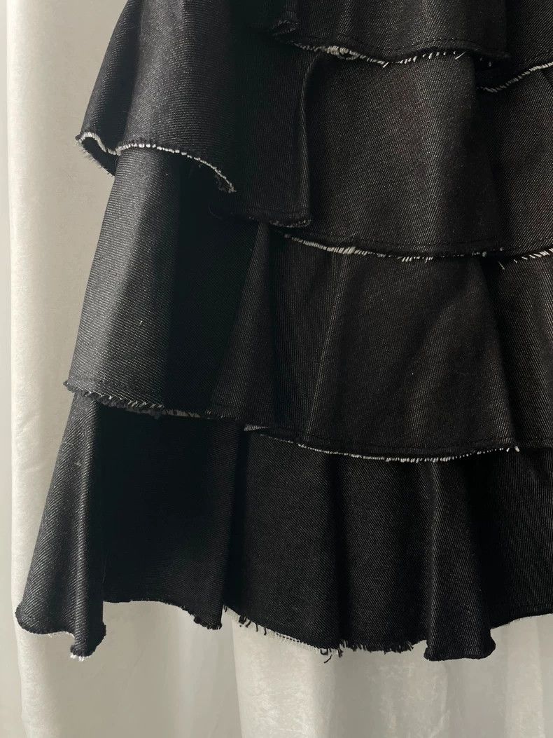 Comme des Garcons Comme des Garcons size os Medieval denim indigo wrap skirt Size 25" / US 0 / IT 36 - 3 Thumbnail