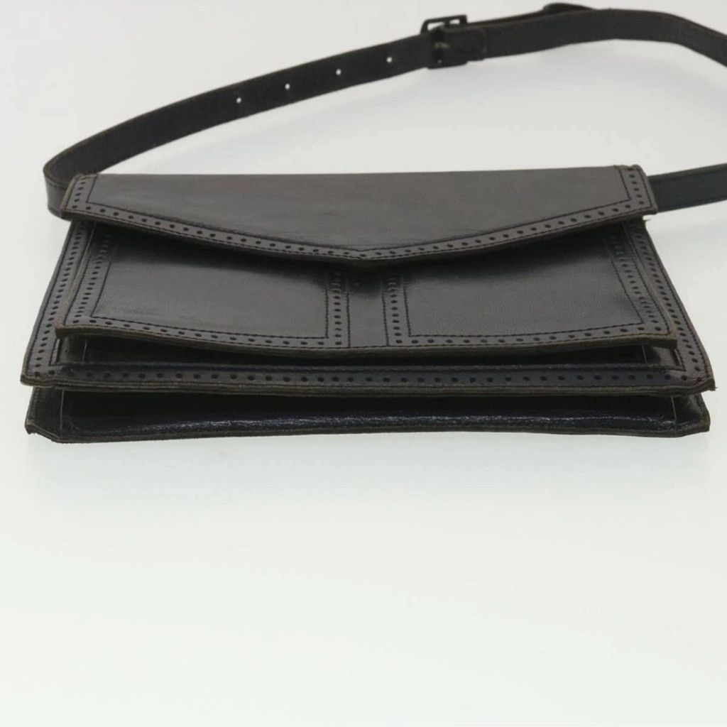 Yves Saint Laurent Yves Saint Laurent Dark Navy Leather Shoulder Bag Size ONE SIZE - 5 Thumbnail