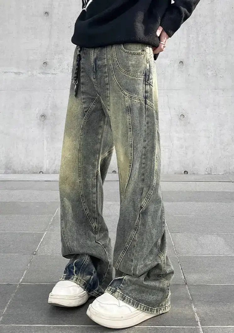 Japanese Brand Y2K Vintage Distressed Flared Baggy Jeans Size US 32 / EU 48 - 6 Thumbnail