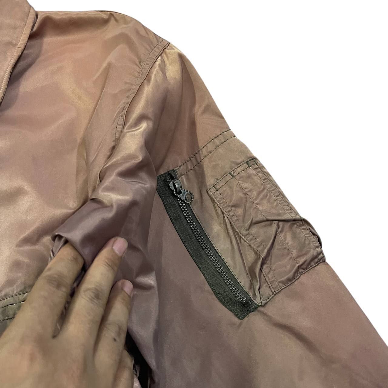 Vintage Vintage 80s US Marine Bomber Jacket Sunfaded Houston Size US M / EU 48-50 / 2 - 7 Thumbnail