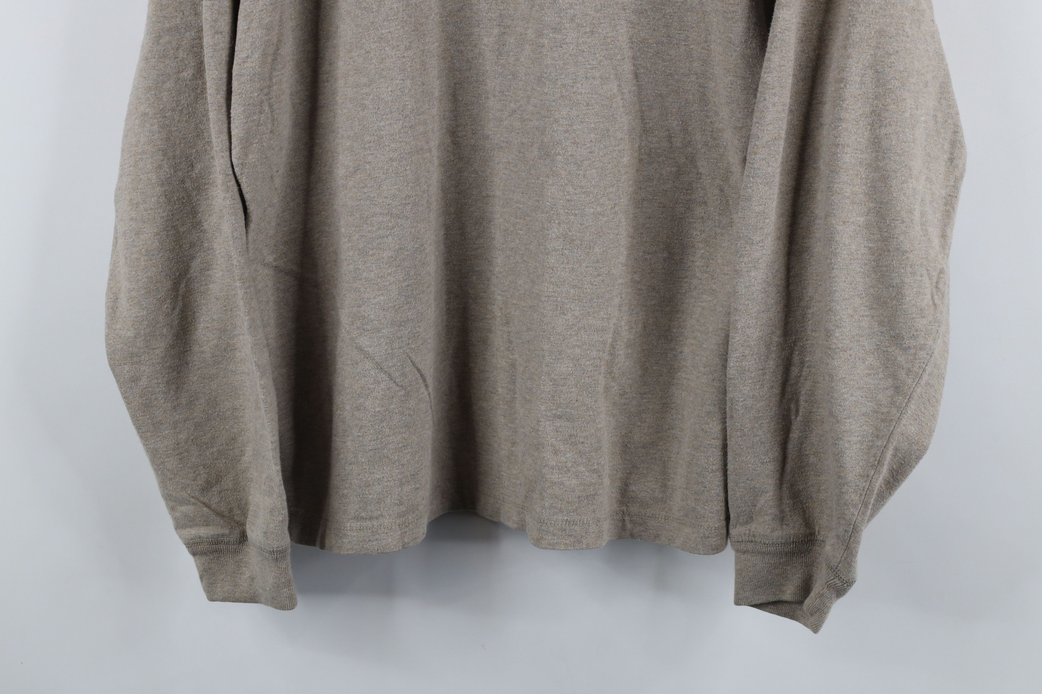 Vintage Vintage 90s Streetwear Long Sleeve Henley T-Shirt Oatmeal Size US L / EU 52-54 / 3 - 3 Thumbnail