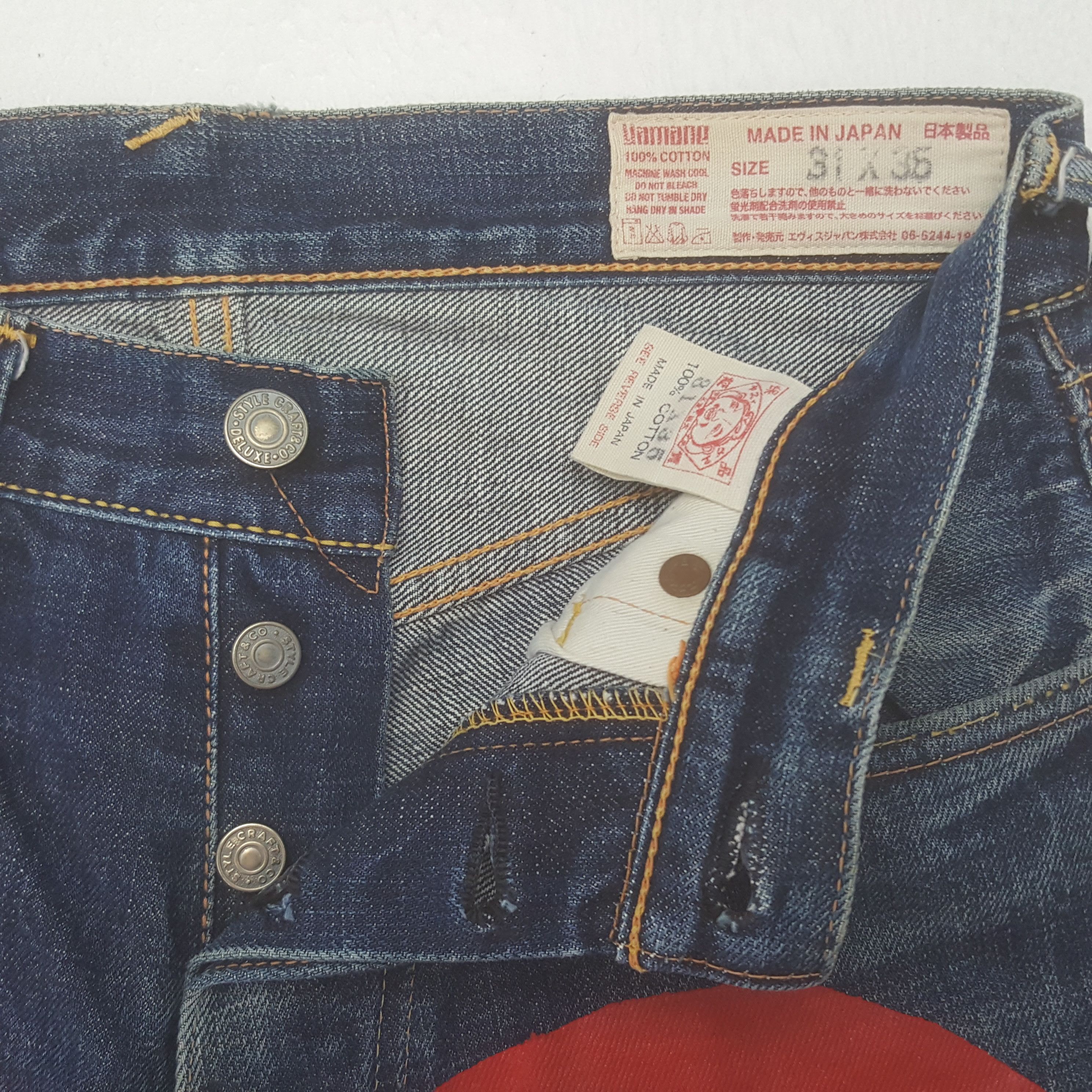Evisu Vintage Evisu Yamane Selvedge Custom Art Rare Denim Jeans Size US 27 - 13 Thumbnail