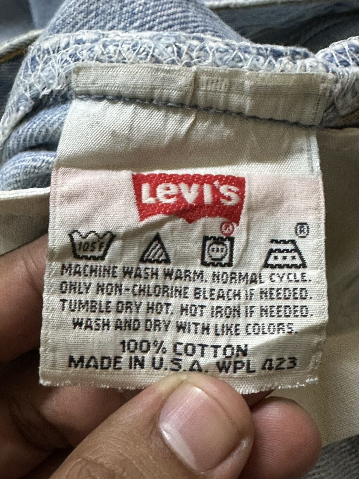 Levi's Vintage Clothing Vintage Levi’s 501 Faded Grunge Distressed Denim Size US 30 / EU 46 - 7 Thumbnail