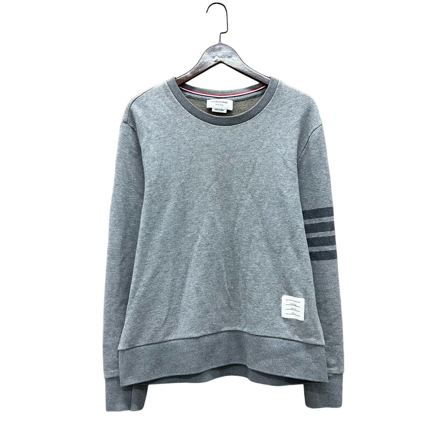 Thom Browne Thom Browne Gray 4-Bar Stripe Sweatshirt Size L Size US L / EU 52-54 / 3 - 1 Thumbnail