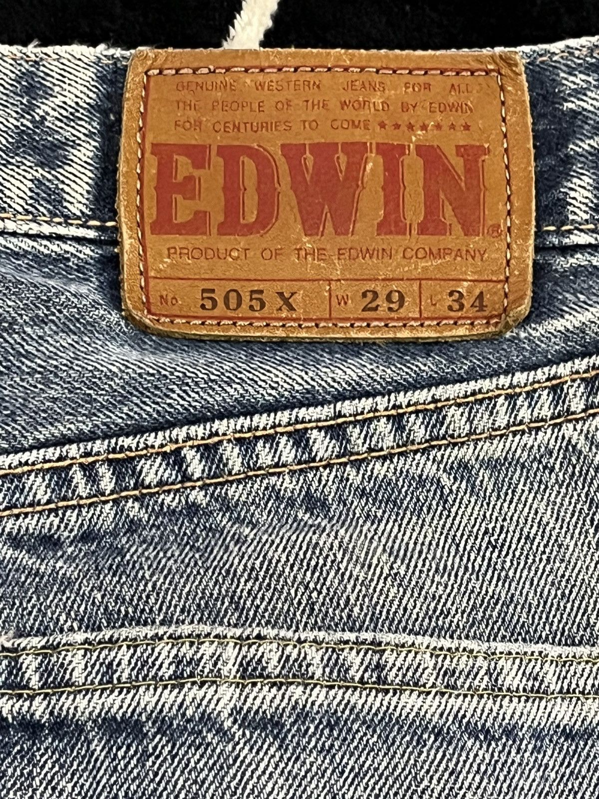Edwin × Vintage Vintage Edwin 505X Selvedge Faded Denim Size US 29 - 11 Thumbnail