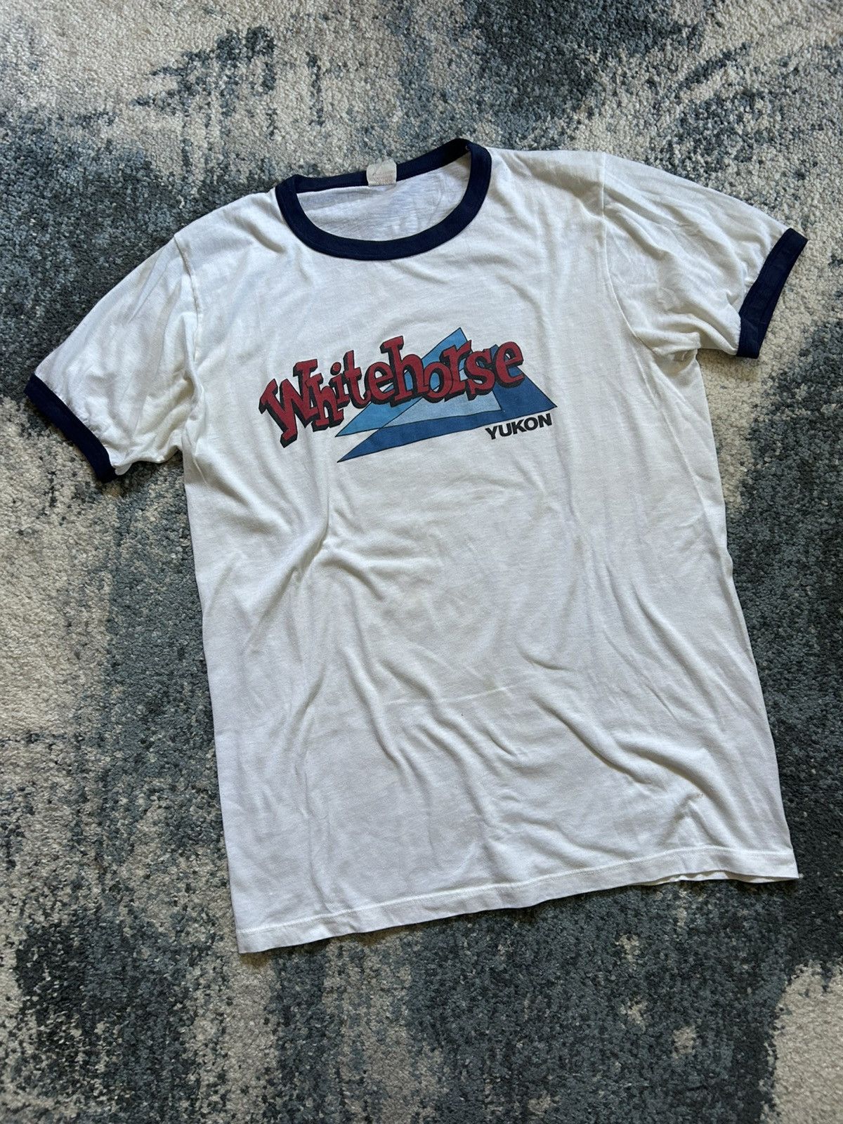 Vintage PENMANS WHiTEHORSE YUKON TERRiTORY MOUNTED COLLAR RiNGER TEE Size US L / EU 52-54 / 3 - 2 Thumbnail