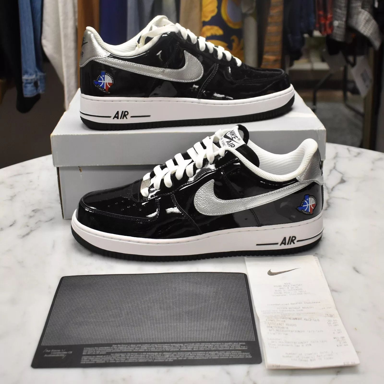 Nike Air Force Dallas All Star Black Patent Leather 2010