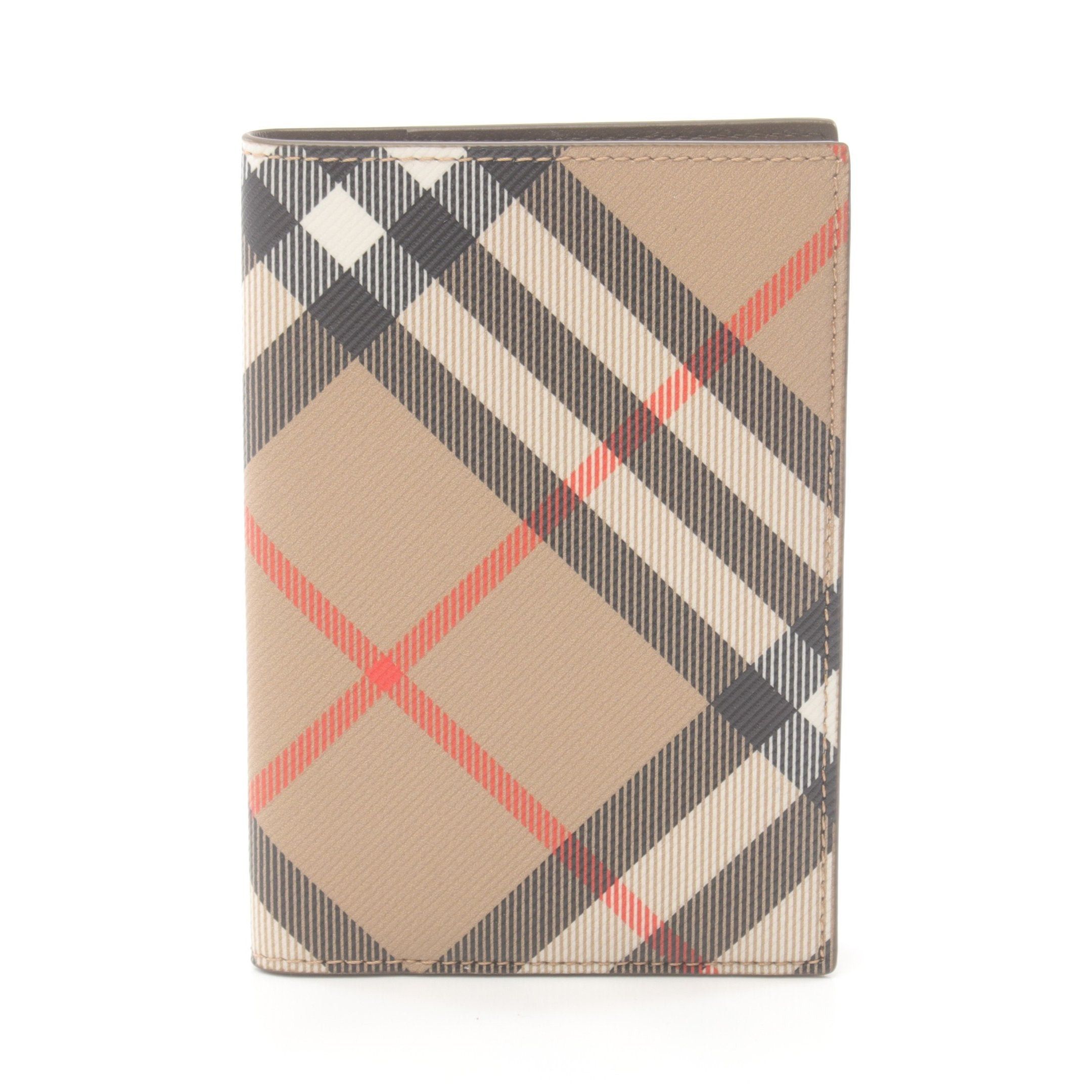 Burberry Burberry Check Passport Case Card Beige Multicolor Size ONE SIZE - 1 Thumbnail
