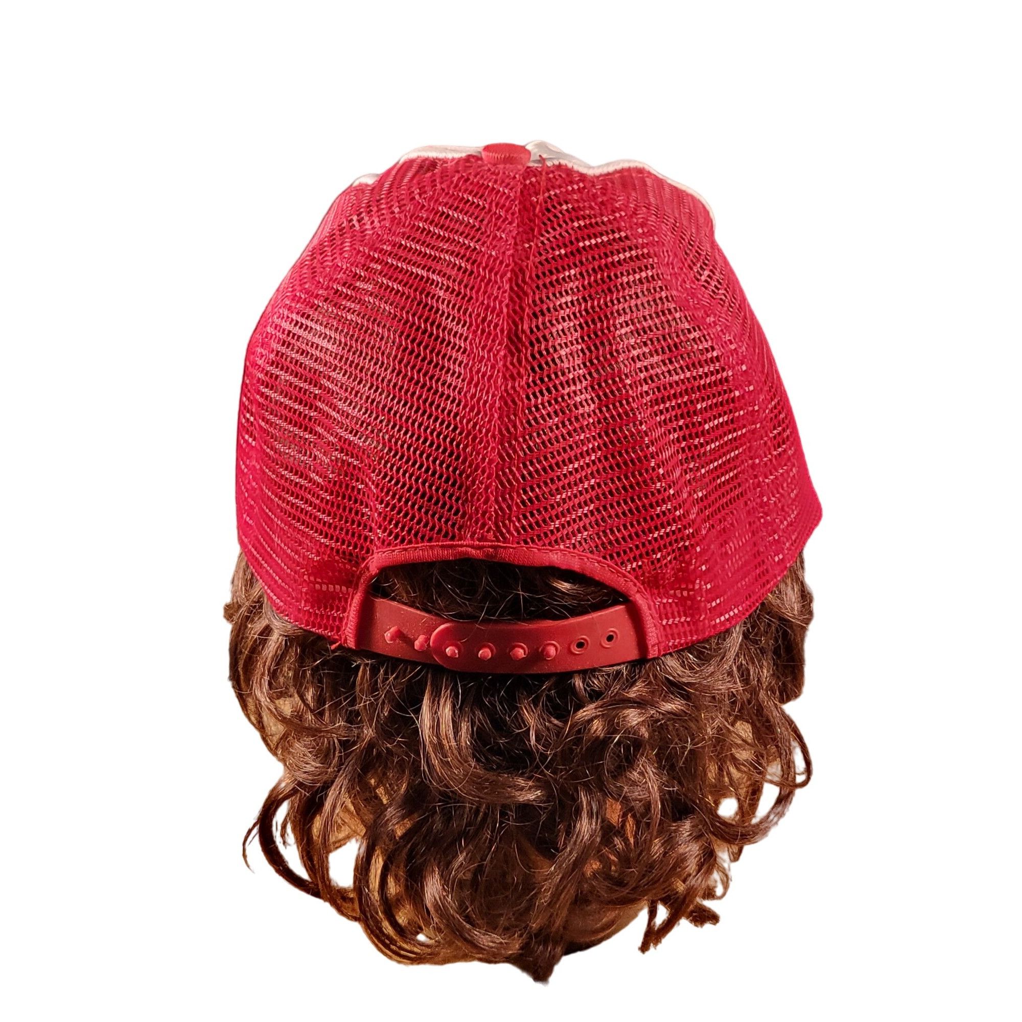 Vintage Vintage Continental Airlines Wings Trucker Snapback Hat Red Size ONE SIZE - 3 Thumbnail