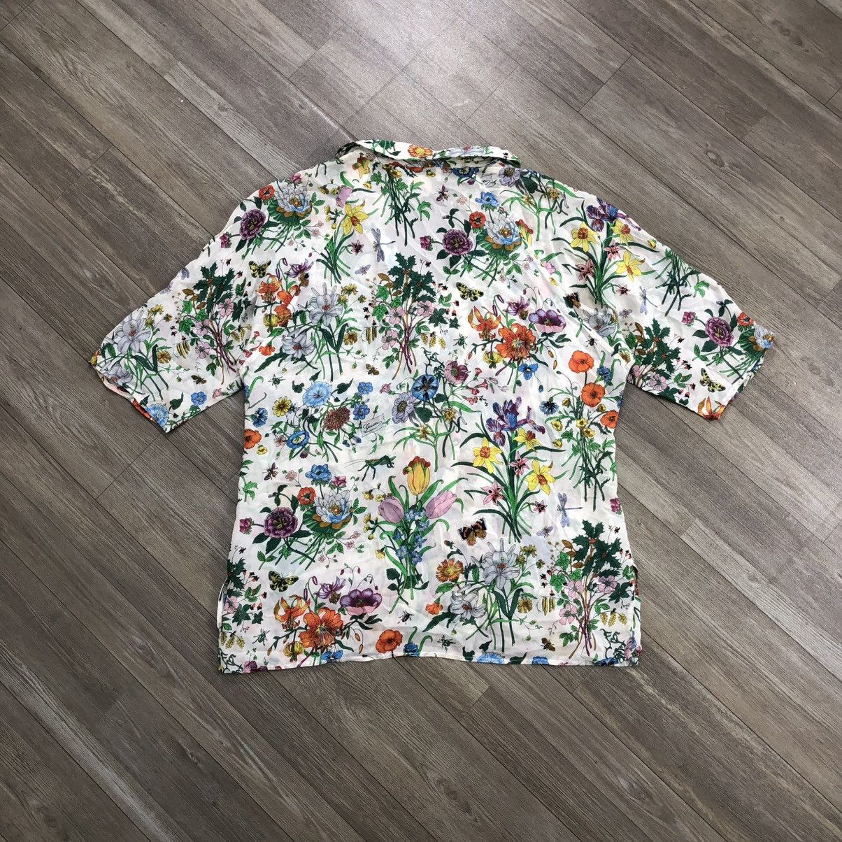 Gucci 1970s Gucci Silk Floral Old Pattern Blouse Italian Designer Size US S / EU 44-46 / 1 - 15 Thumbnail