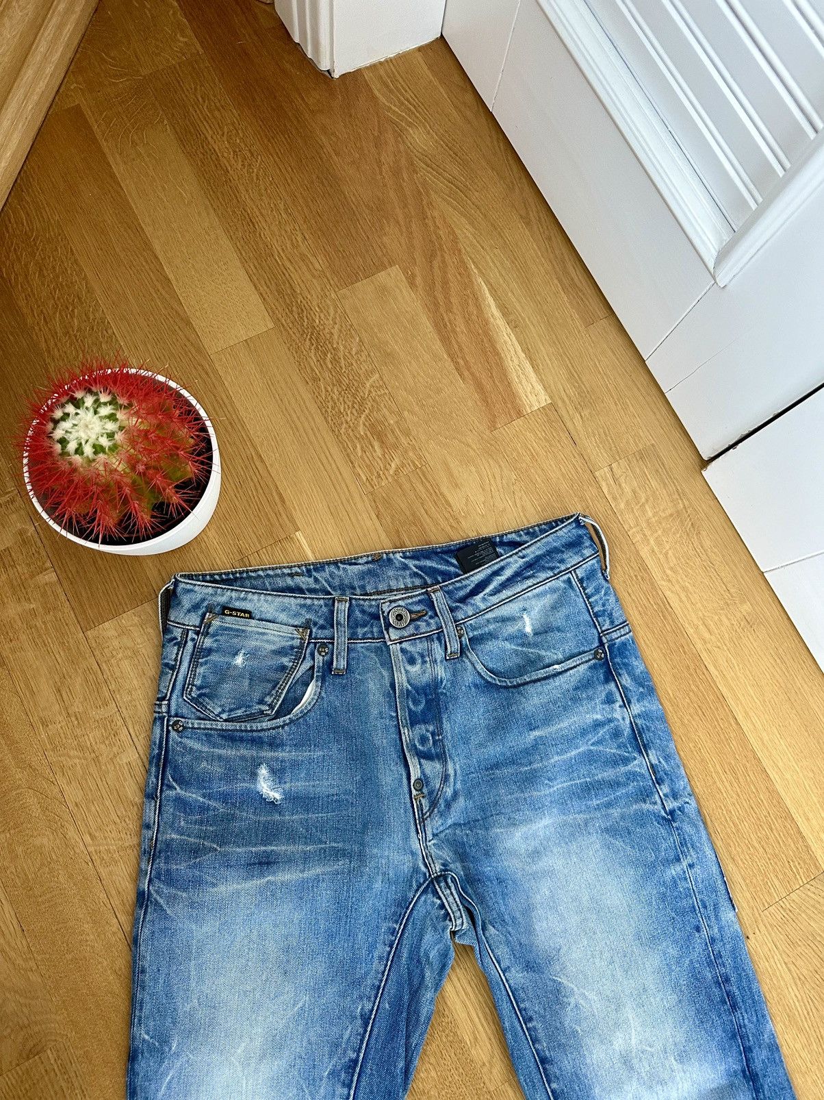 Faded Denim G-star Y2K Style Jeans