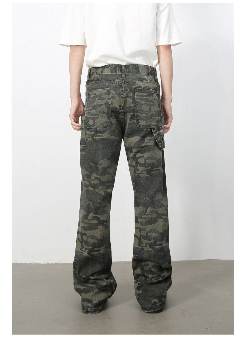 Japanese Brand Retro street hip-hop camouflage flared jeans y2k Size US 32 / EU 48 - 6 Thumbnail