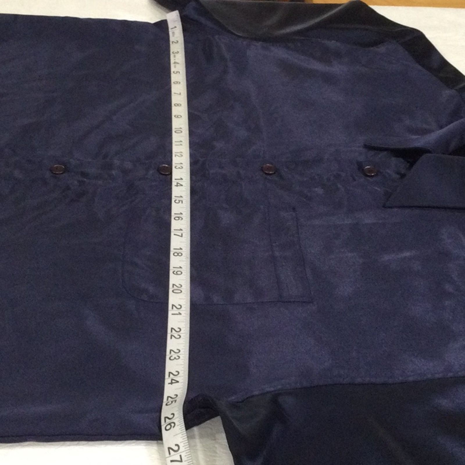 Jordan Craig Jordan Craig Men's Navy Long Sleeve Collared Shirt Size 2XL Size US XXL / EU 58 / 5 - 14 Thumbnail