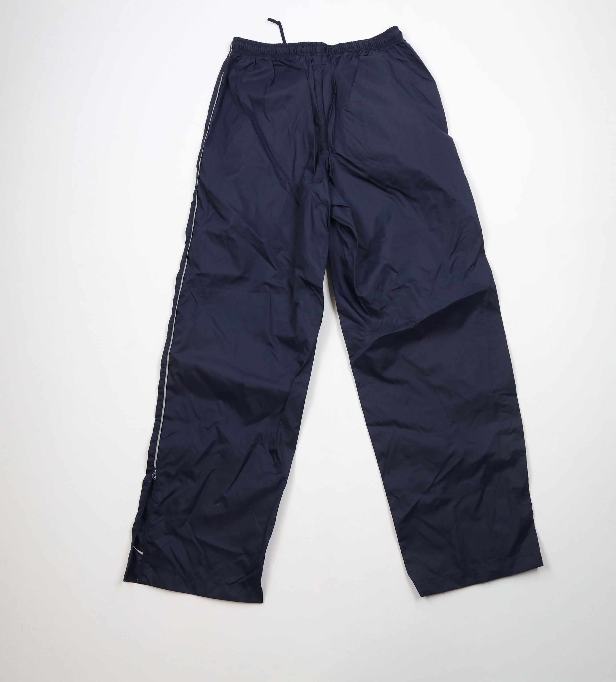 Nike × Vintage Vintage 90s Y2K Nike Mini Swoosh Wide Leg Windbreaker Pants Size US 34 / EU 50 - 9 Thumbnail