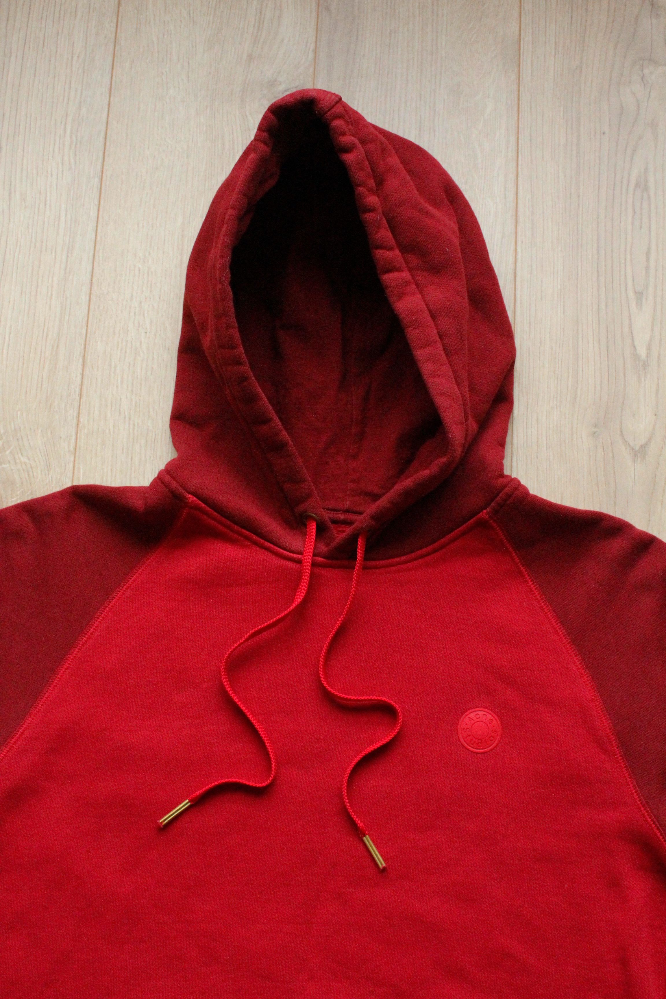 Acne Studios Acne Studios Bla Konst Logo Two Tone Red Hoodie Size US M / EU 48-50 / 2 - 2 Thumbnail
