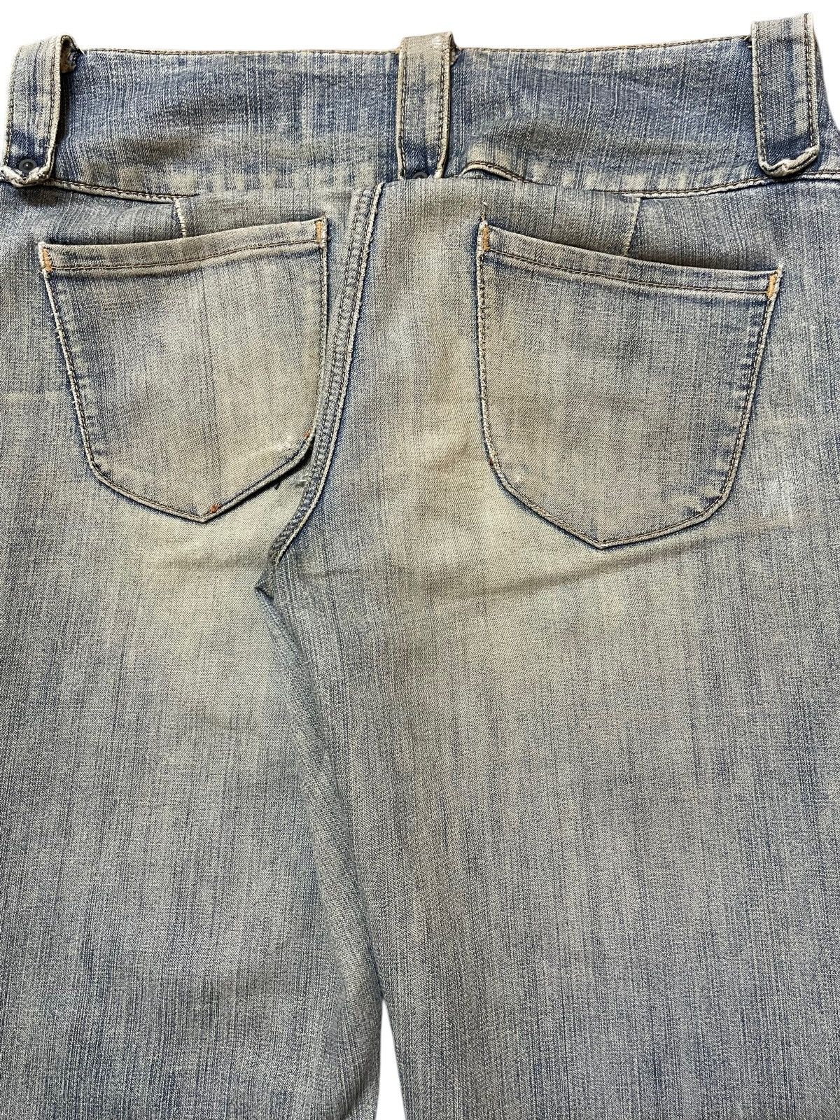 If Six Was Nine Vintage Japanese Brand Blue Faded Wash Style Flared Jeans Size US 28 / EU 44 - 6 Thumbnail