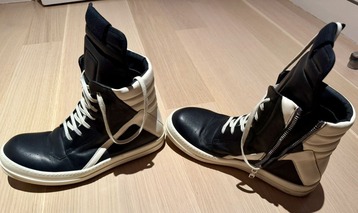 Rick Owens Rick Owens Creep Geobasket Black/Milk | Grailed