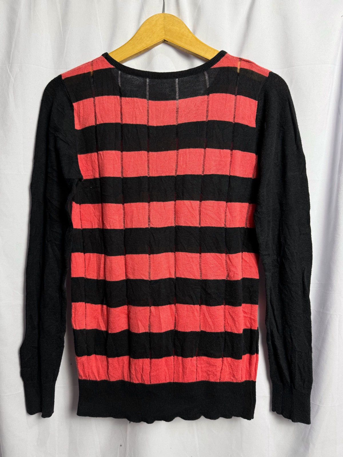 Hysteric Glamour × If Six Was Nine × Japanese Brand Distressed Stripe Knit Canifa Size US S / EU 44-46 / 1 - 2 Thumbnail