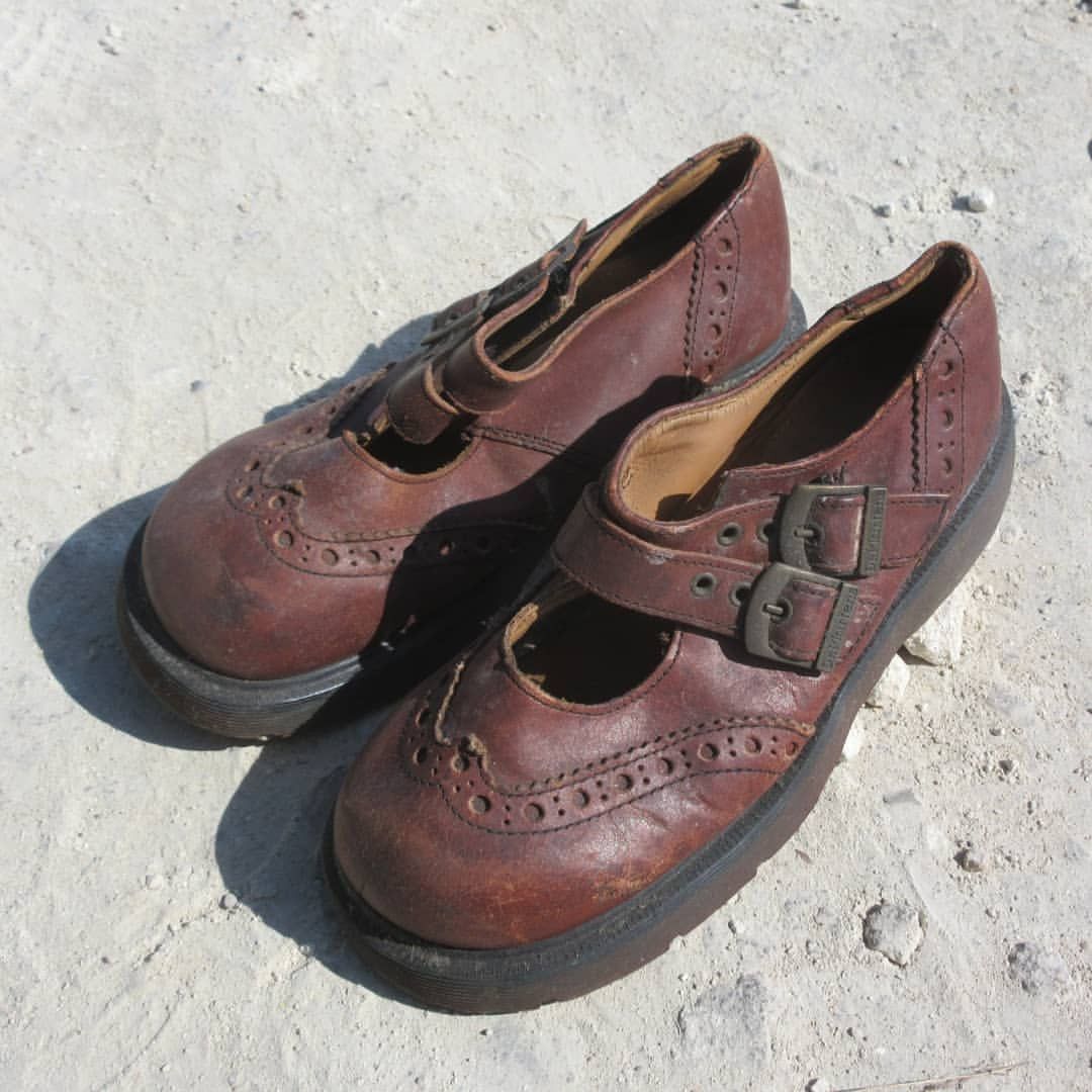 Dr. Martens × Vintage Vintage Dr Martens Maryjane brown wingtip made In England Size US 5.5 / EU 38 - 8 Thumbnail
