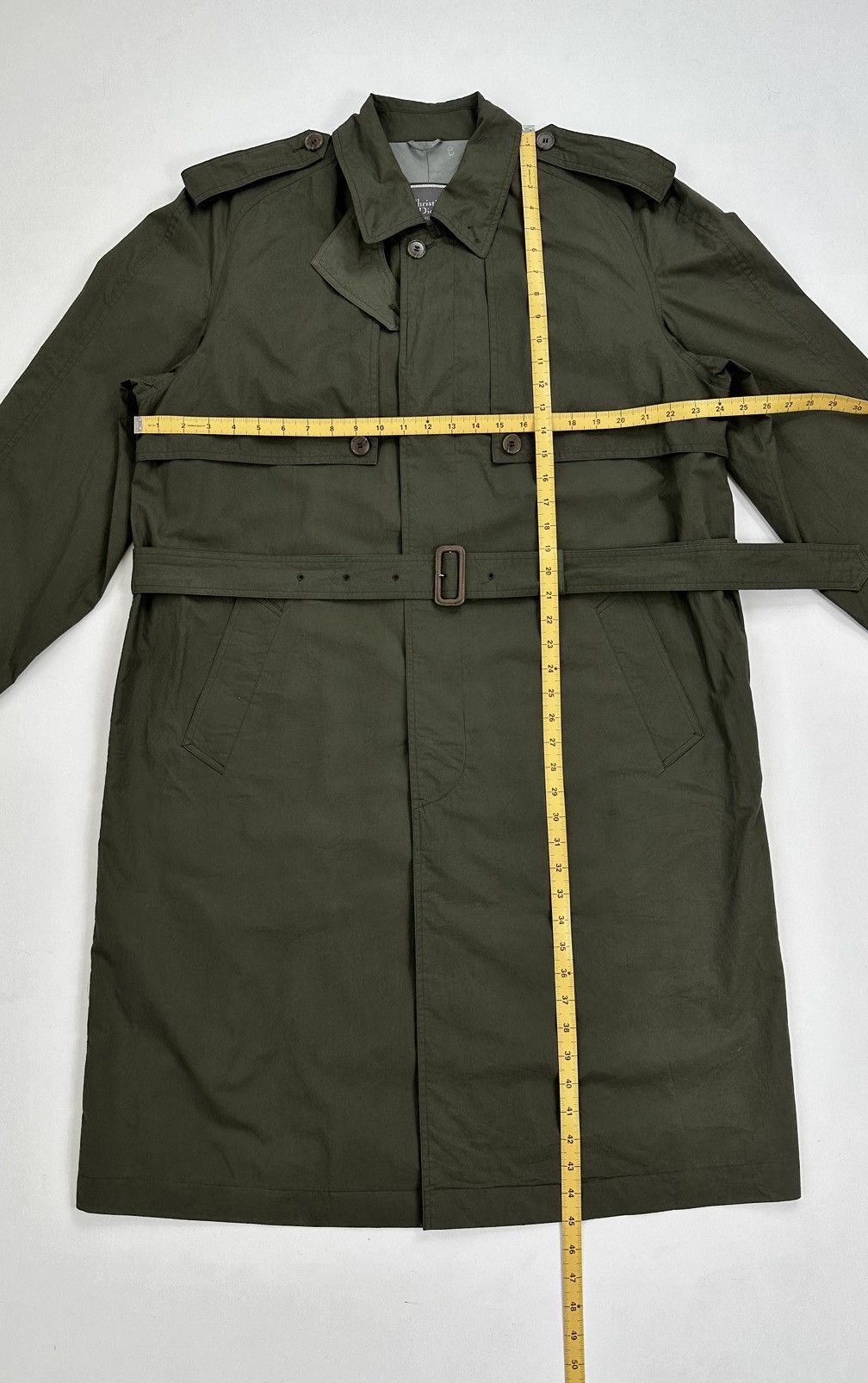 Christian Dior Monsieur Christian Dior Olive Green TrenchCoat Military Outerwear Size US L / EU 52-54 / 3 - 13 Thumbnail