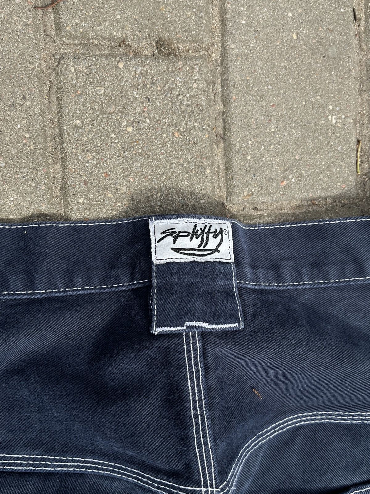 JNCO × Japanese Brand Spliffy Jeans Vintage Cargo Jeans 90s UK baggy Size US 30 / EU 46 - 3 Thumbnail
