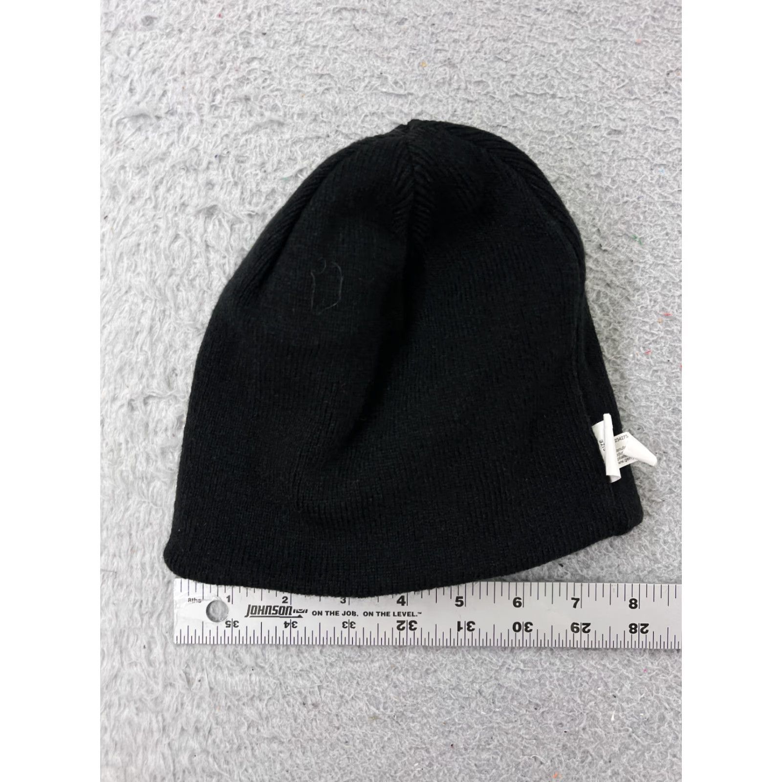 Vintage Gerry Beanie Toque Adult One Size Gray Knit Acrylic Blend Outdoors Ski Snow Beanie Hat Mens Womens Unisex Adults Knit Pattern Striped Winter Style Size ONE SIZE - 6 Thumbnail