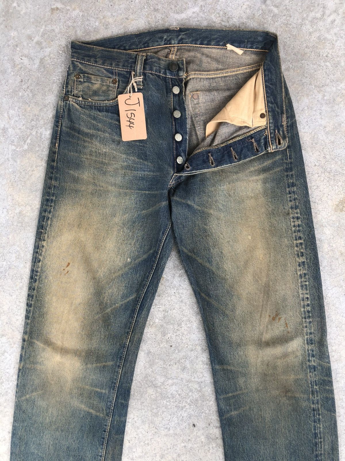 Sugar Cane Vintage Sugarcane 065 Distressed Denim Selvedge Denim Star Size US 32 / EU 48 - 5 Thumbnail