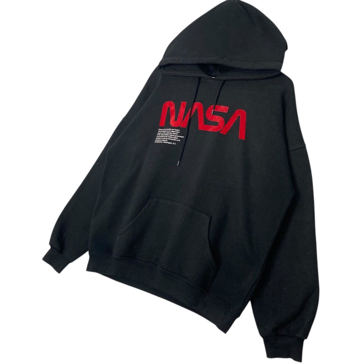 Vintage Vintage NASA Hoodie Sweater Big Logo Printed Black Size L Size US M / EU 48-50 / 2 - 2 Thumbnail