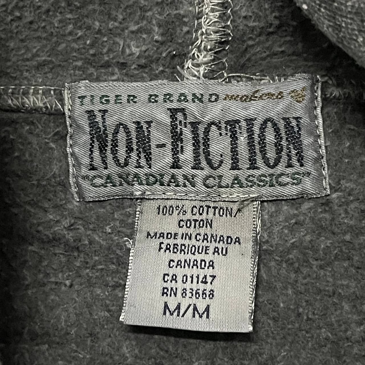 Vintage Vintage Non Fiction Made in Canada Hoodie Oversized Size US M / EU 48-50 / 2 - 5 Thumbnail