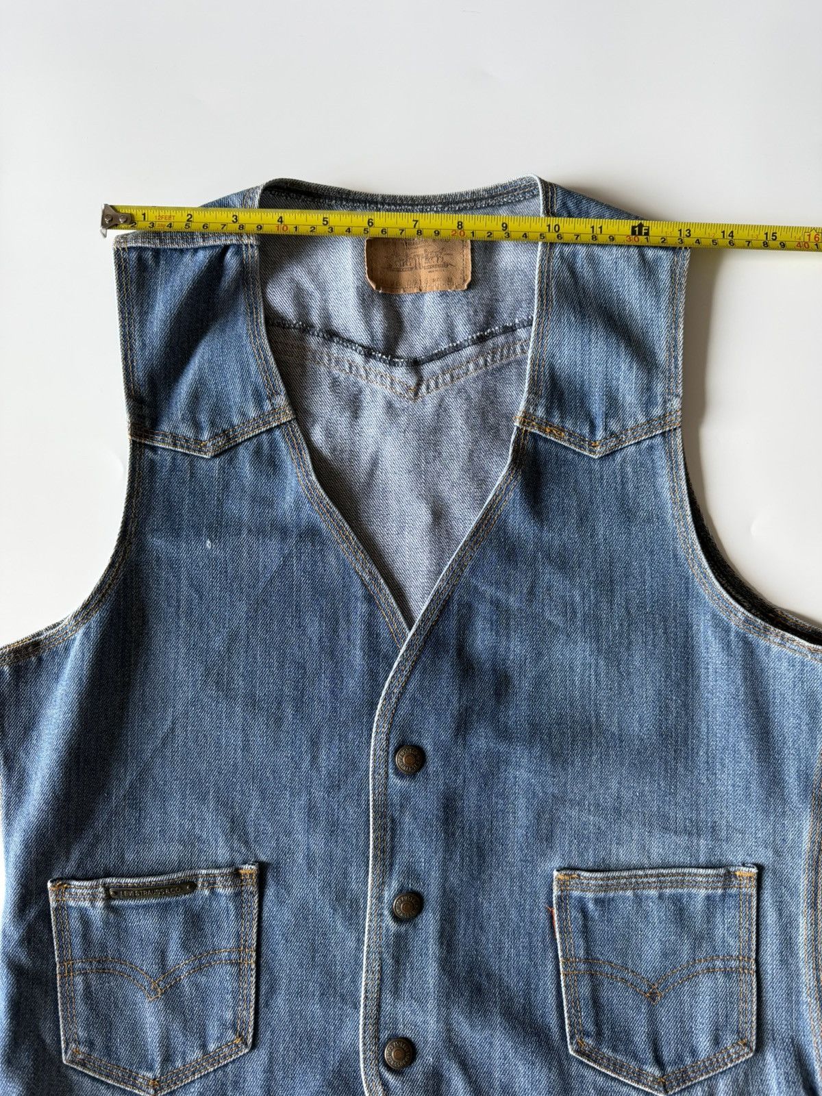 Levi's Vintage Clothing Levi’s vest jeans vintage Size 46R - 22 Thumbnail