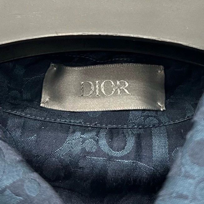 Dior Dior Silk Short Sleeve Shirt Deep Blue-2506 Size US XL / EU 56 / 4 - 5 Thumbnail
