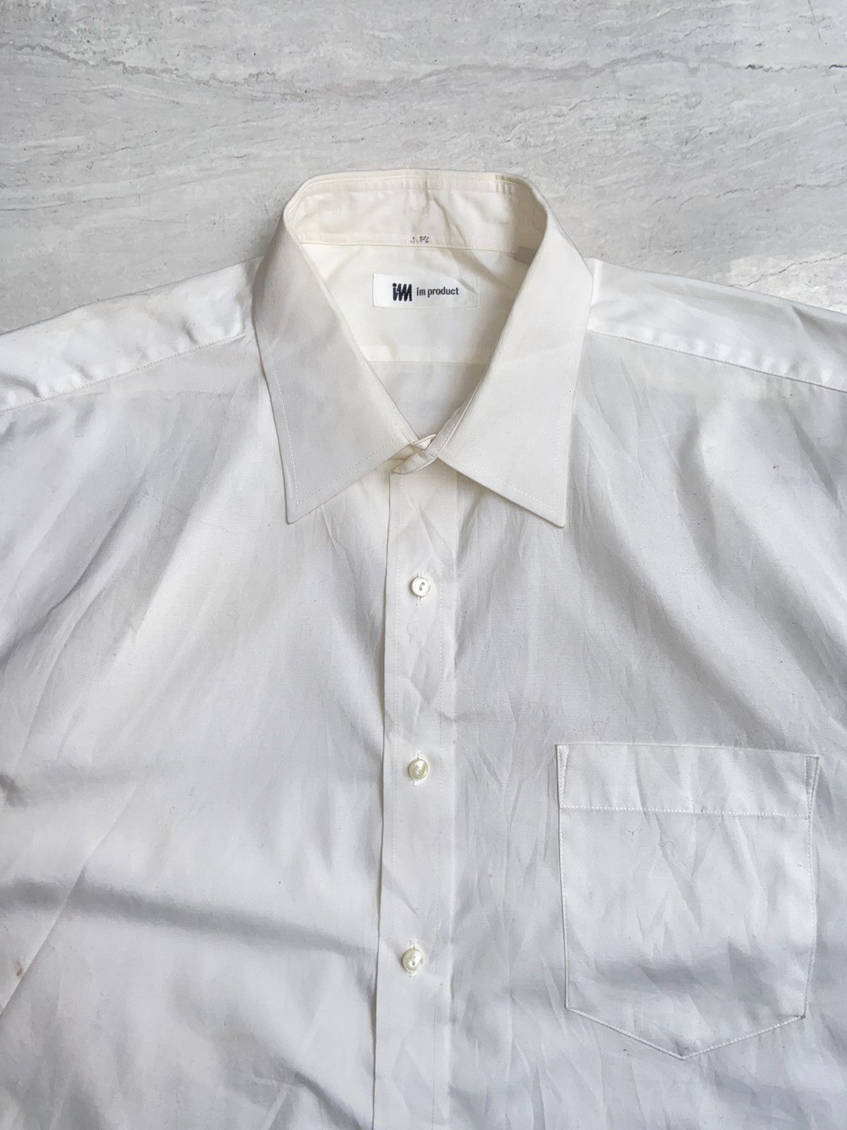 Issey Miyake Issey Miyake IM Product White 3/4 Sleeve Shirt Size US L / EU 52-54 / 3 - 4 Thumbnail