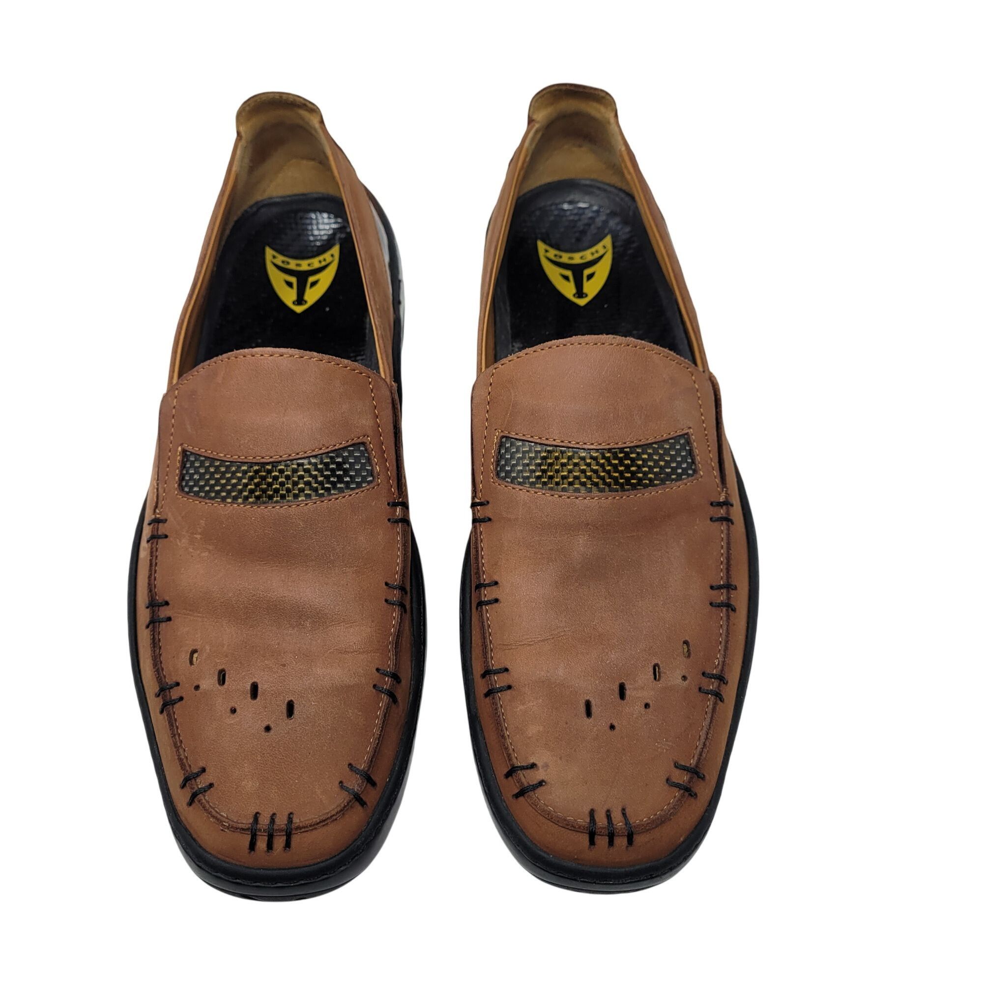 Michael Toschi Michael Toschi Mens Mach 8284 Leather Driving Loafers Brown Size US 9 / EU 42 - 3 Thumbnail