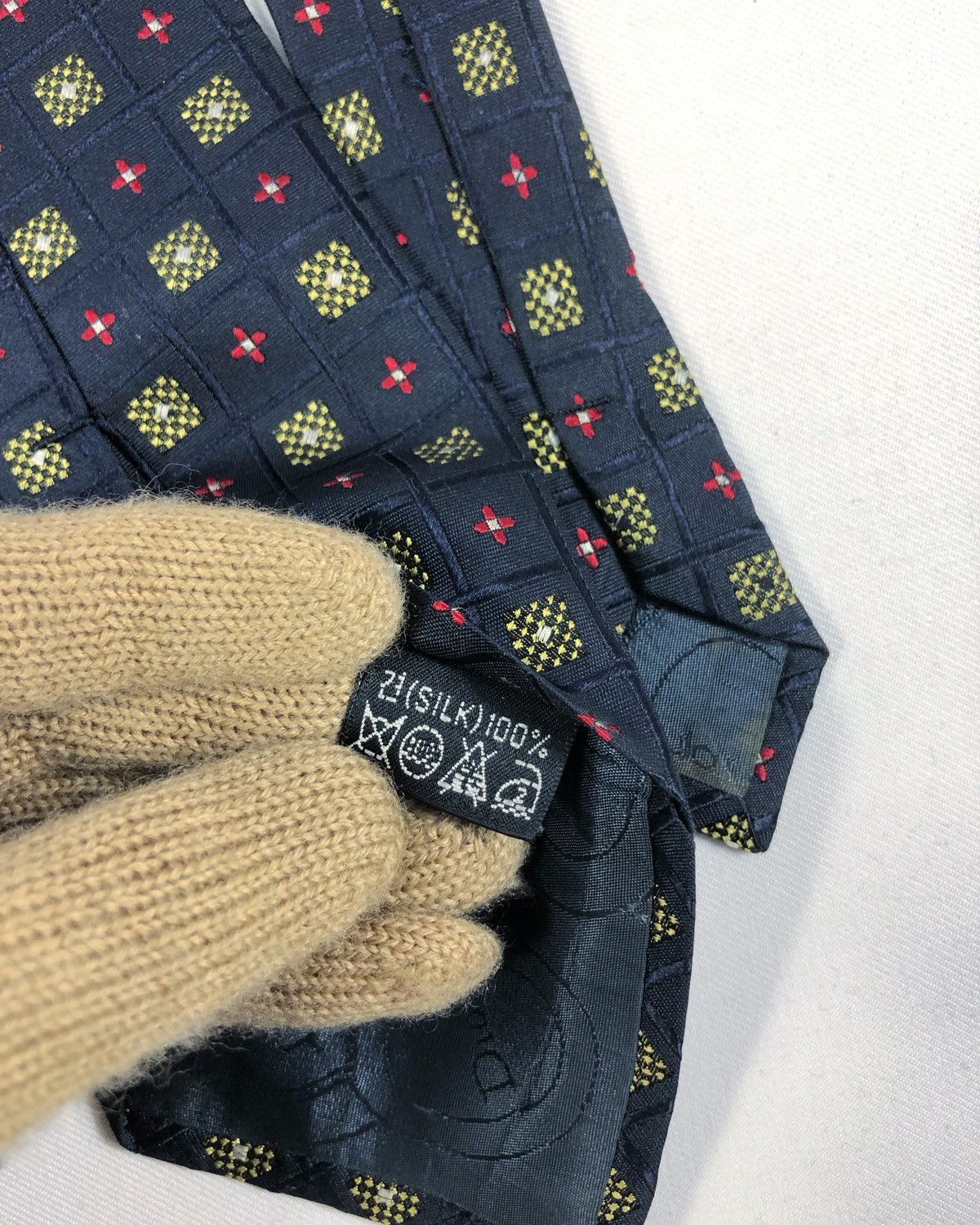 Christian Dior Monsieur Rare Vintage Christian Dior Monsieur Silk Tie Size ONE SIZE - 9 Thumbnail