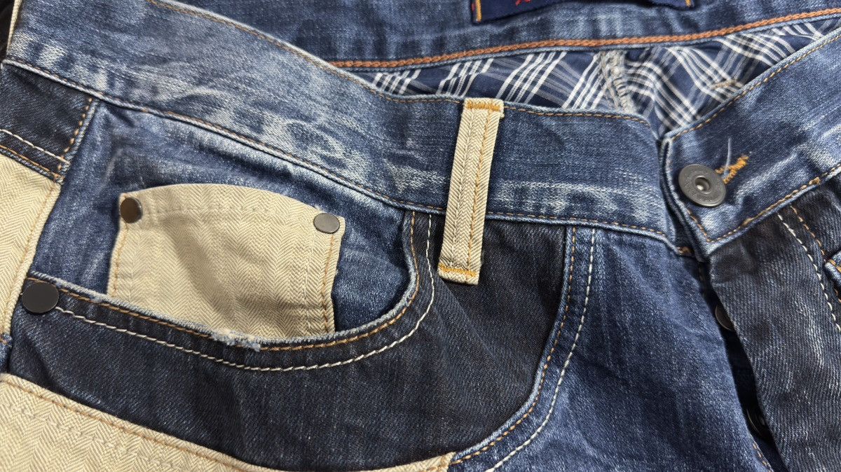 If Six Was Nine CIPO&BANXX Denim Patchwork Jeans Size US 42 / EU 58 - 3 Thumbnail