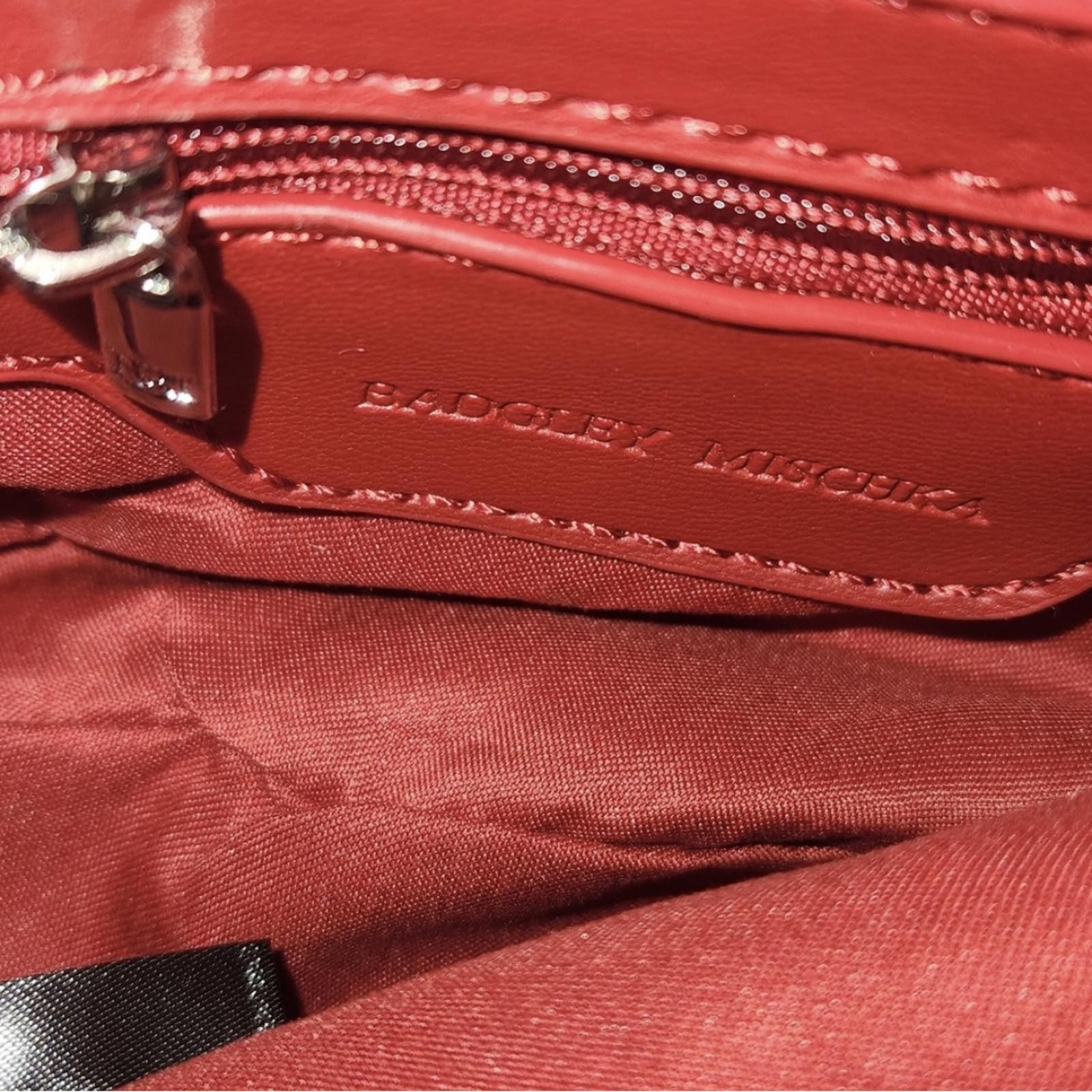 Designer Baffled Mischka Boucle Red Checkered Tweed Shoulder Bag New Size ONE SIZE - 7 Thumbnail