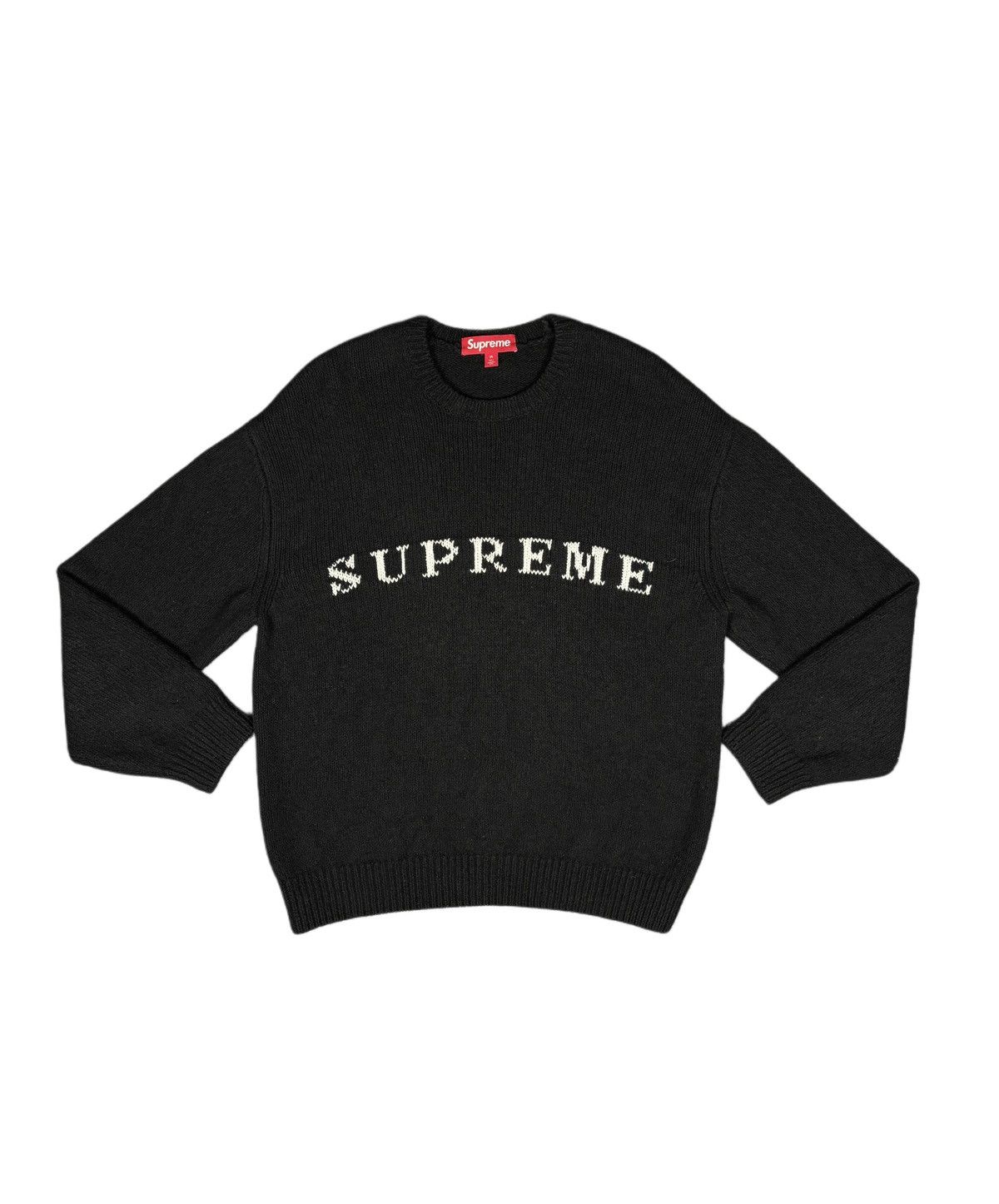 Supreme Supreme Knit Sweater Black Logo Size M Size US M / EU 48-50 / 2 - 1 Thumbnail