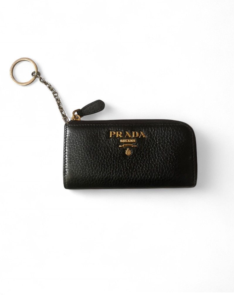Prada Small Saffaino Leather Black Prada Wallet Size ONE SIZE - 1 Thumbnail