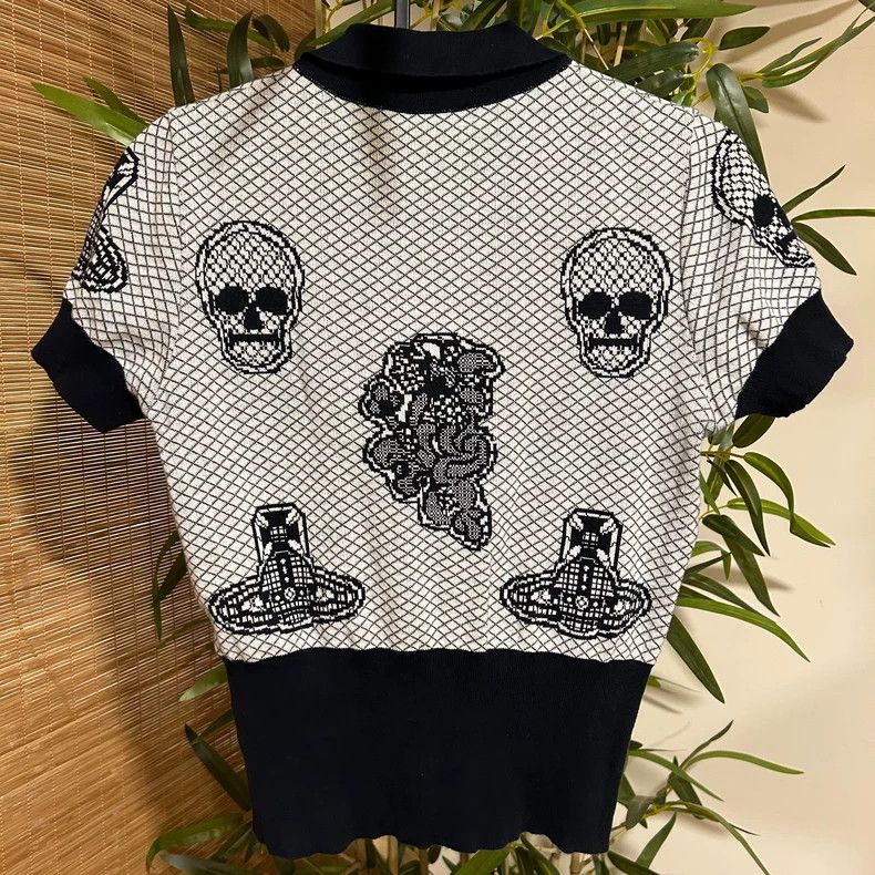 Vivienne Westwood Vivienne Westwood Saturn Skull Short Sleeve Knit Size M / US 6-8 / IT 42-44 - 3 Thumbnail