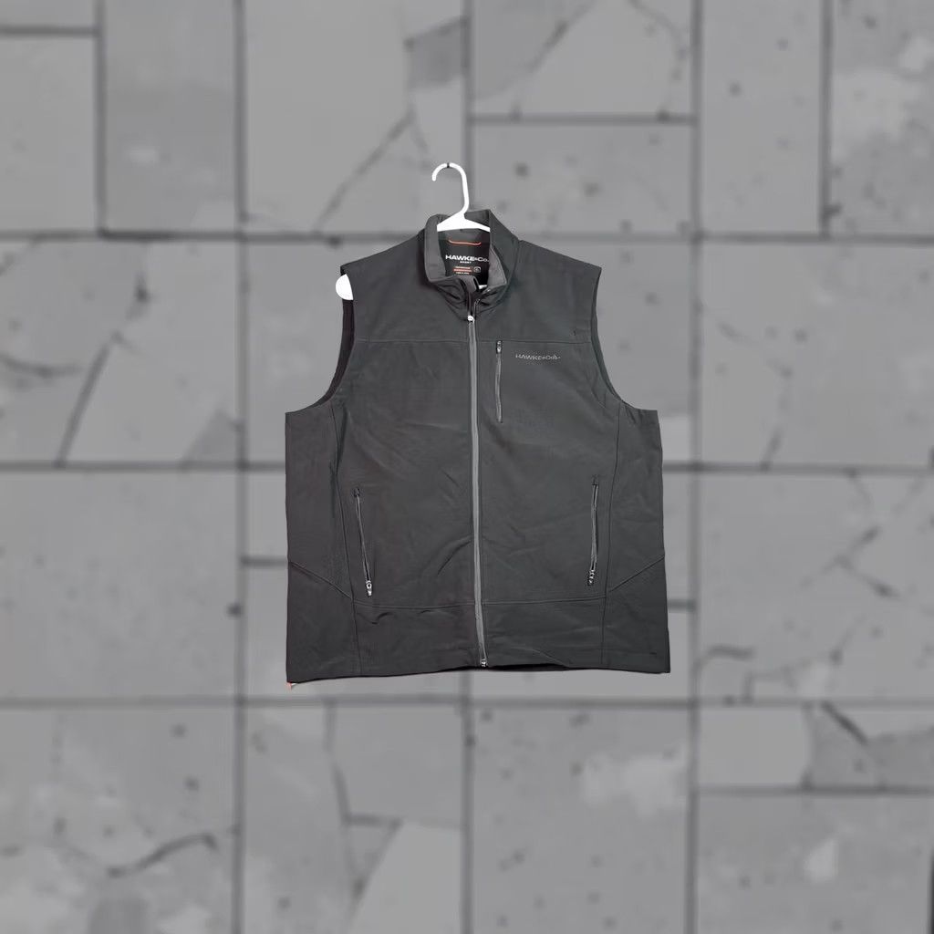 Vintage Hawke & Co Vest Mens XL Black Performance Softshell Zipper Pockets Outdoor Size US XL / EU 56 / 4 - 1 Thumbnail
