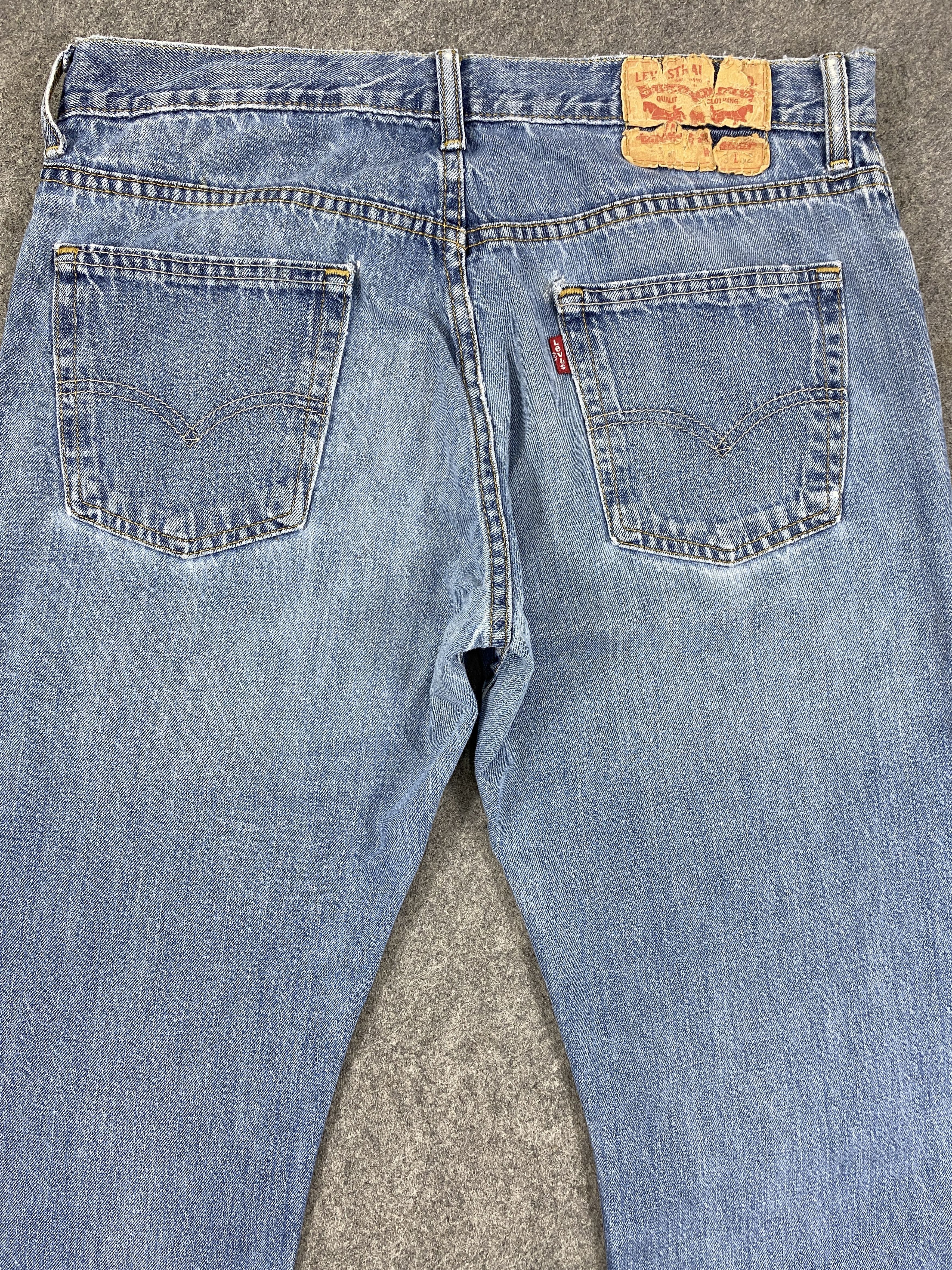 Levi's Blue Wash Vintage Levi's 514 Jeans 34x31.5 Denim JN2143 Size US 34 / EU 50 - 4 Thumbnail