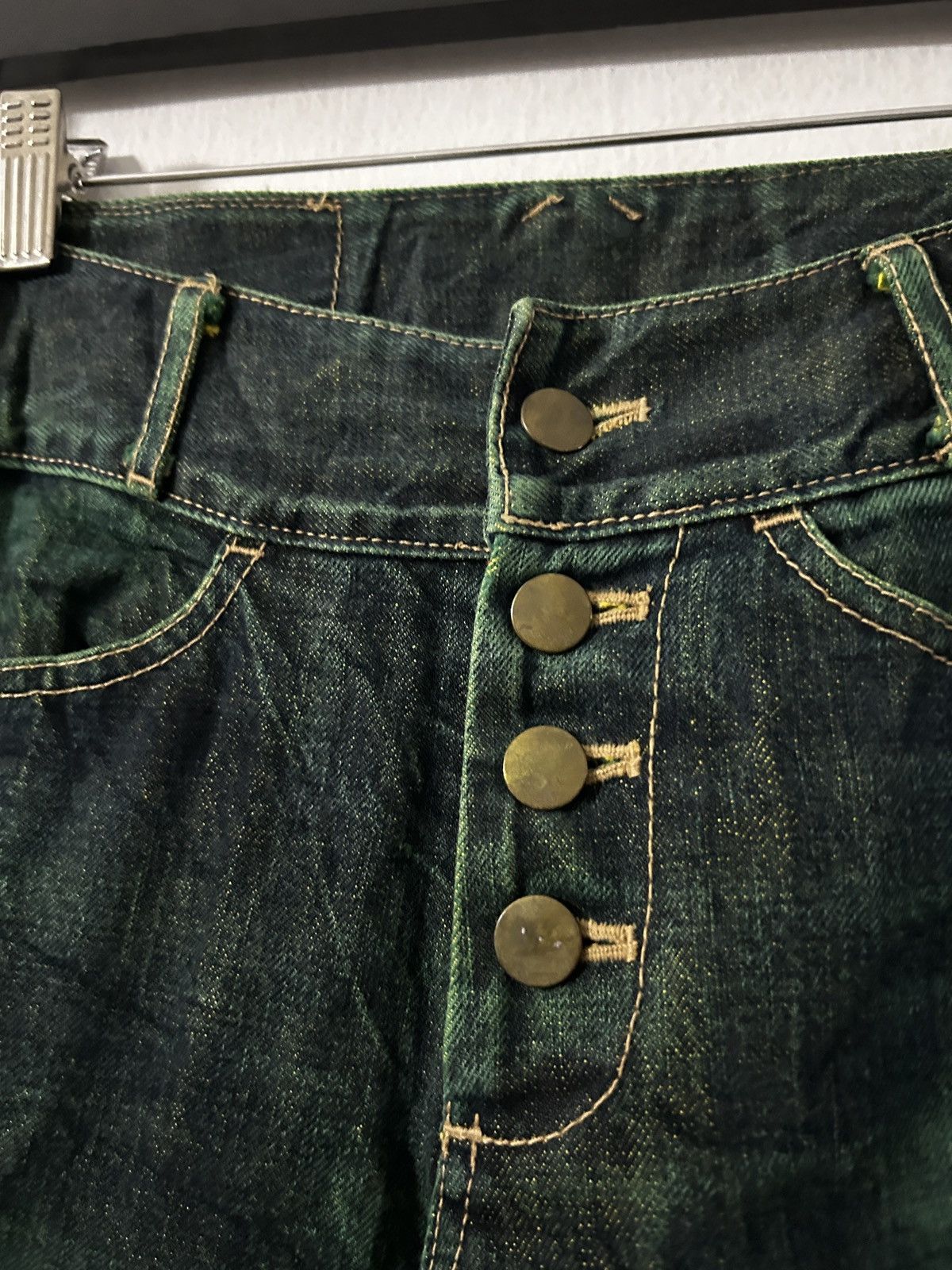 Beauty Beast Beauty Beast japan emerald denim distressed jeans Size US 29 - 9 Thumbnail