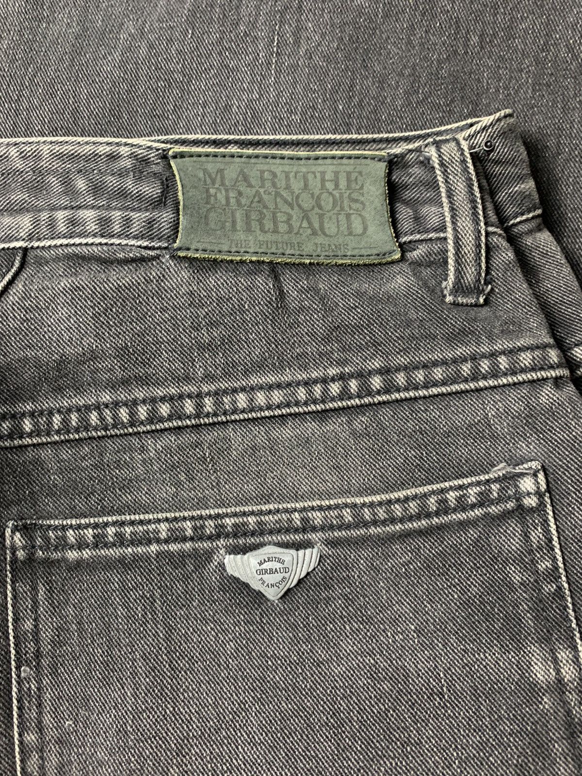 Marithe + Francois Girbaud Marithe Francois Girbaud Black Washed Baggy Denim Size US 30 / EU 46 - 9 Thumbnail