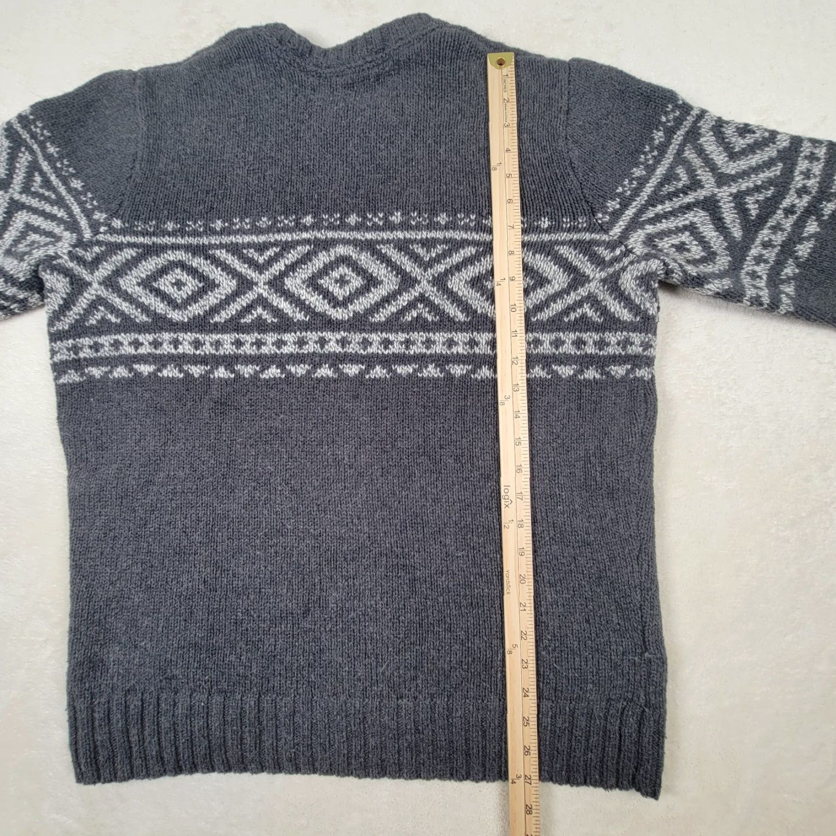 Eddie Bauer Eddie Bauer Men's Sweater Size Large Gray Cotton Wool Knit Pullover Ski Pullover Mens Knit Wool Gray Size US L / EU 52-54 / 3 - 6 Thumbnail