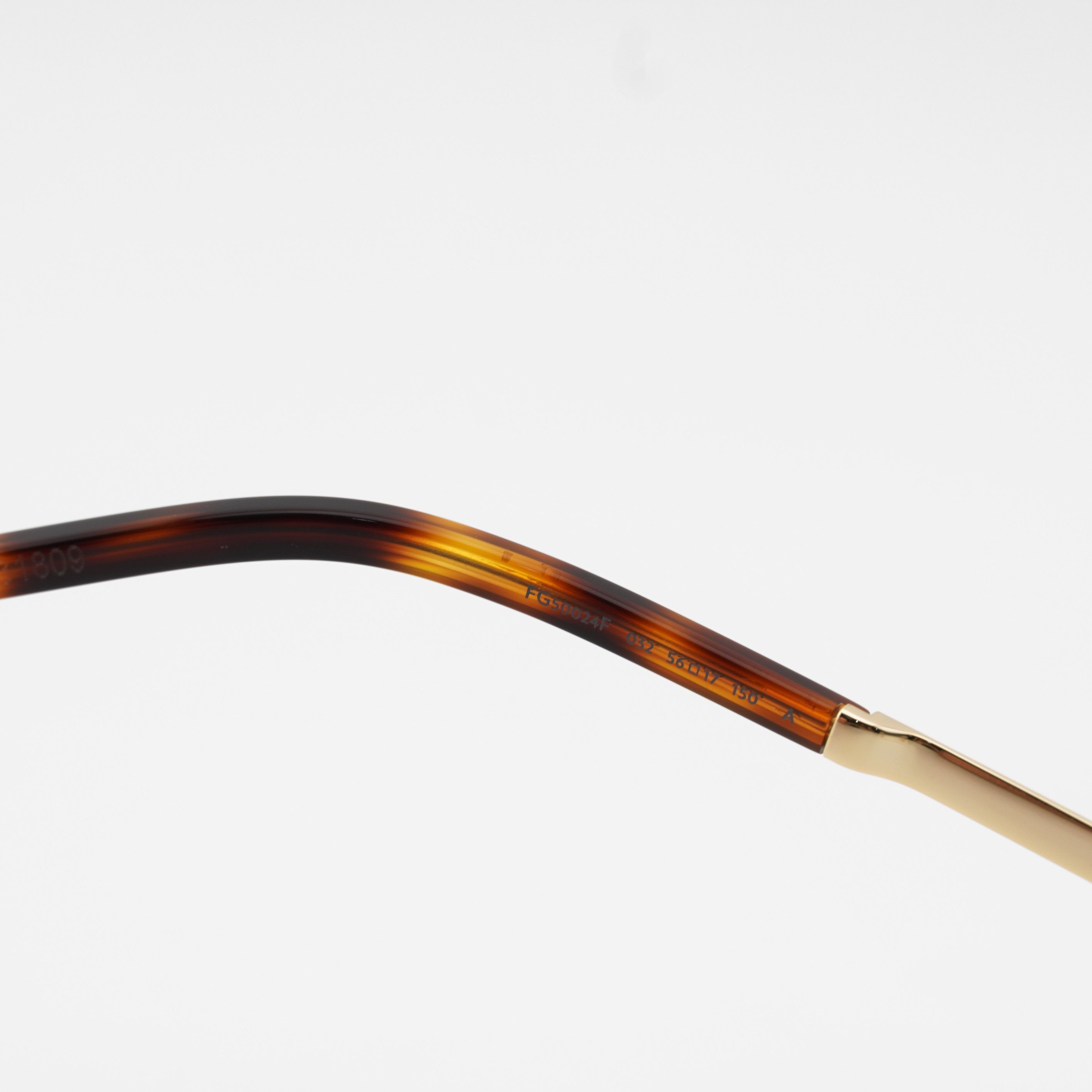 FRED Fred FG50024F 032 Eyeglasses Gold 56mm Rectangle Frame Size ONE SIZE - 7 Thumbnail
