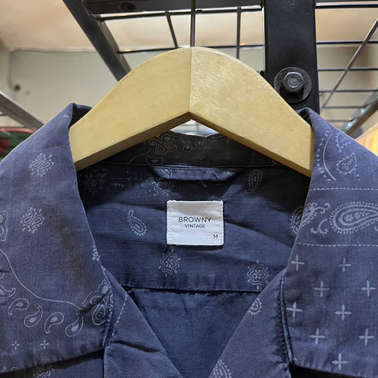 Kapital Vintage Browny Double Pocket Patchwork Bandana Open Collar Size US M / EU 48-50 / 2 - 5 Thumbnail