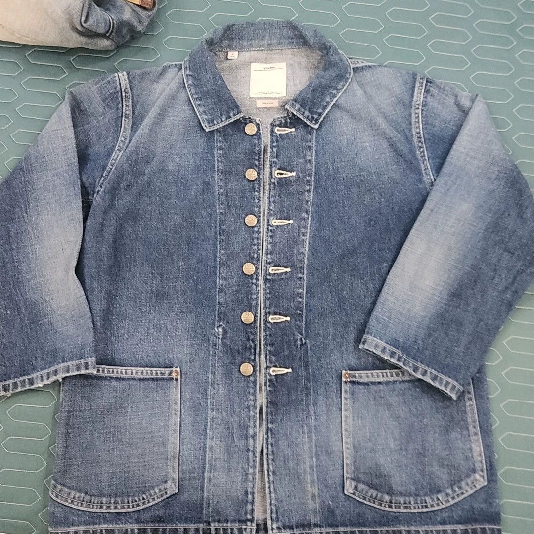 Visvim Visvim 17SS Coverall washed and spliced denim jacket Size US L / EU 52-54 / 3 - 1 Thumbnail