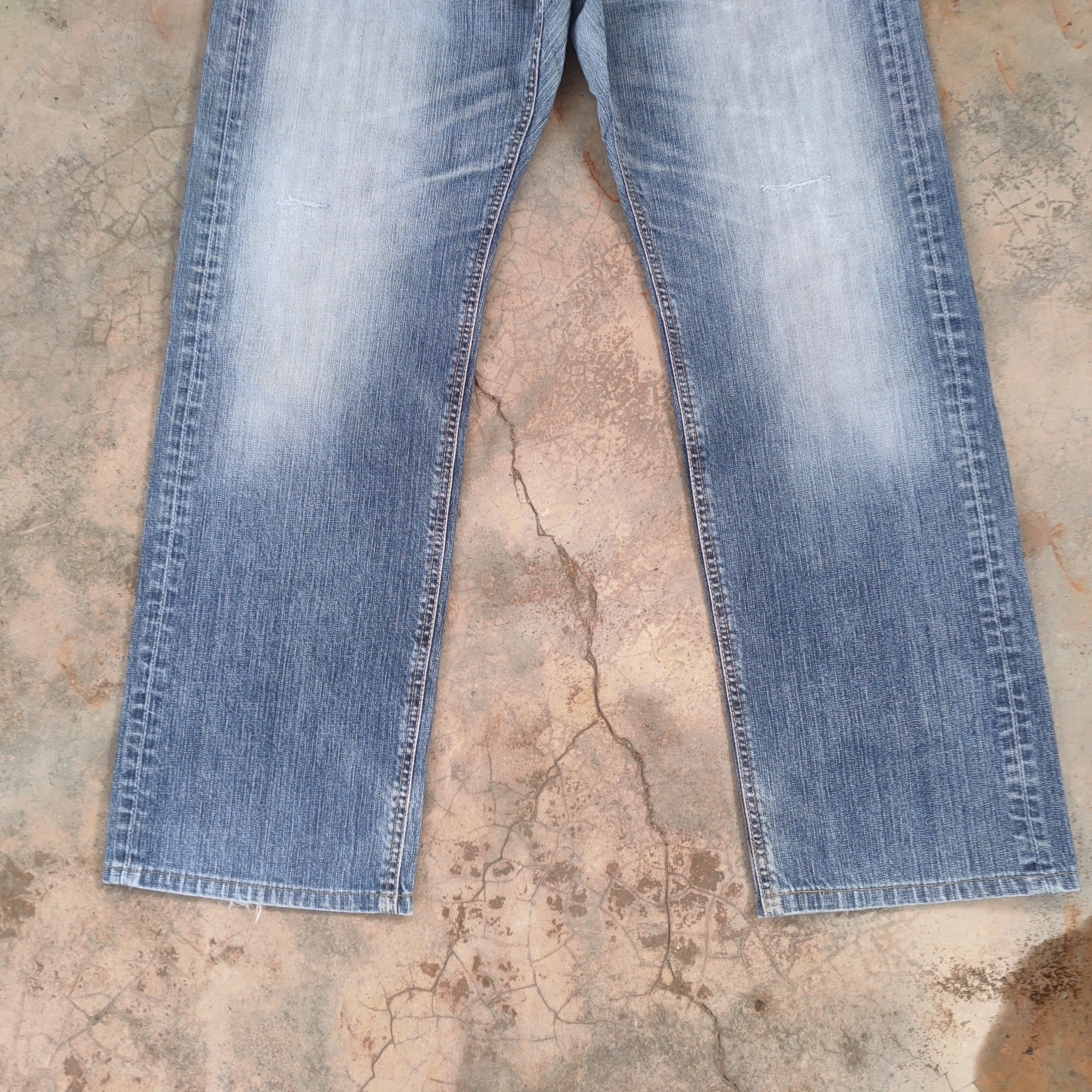 Edwin × Jean W33 VINTAGE EDWIN 504 FADED DISTRESSED JEAN PANTS Size US 33 - 4 Thumbnail